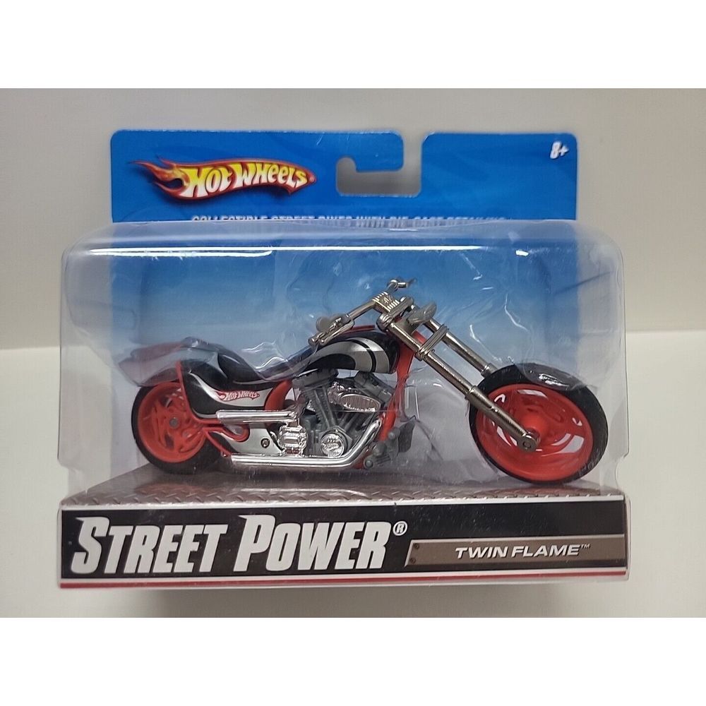 New 2009 Hot Wheels Street Power Street Bikes‎ - Twin Flame 1:18